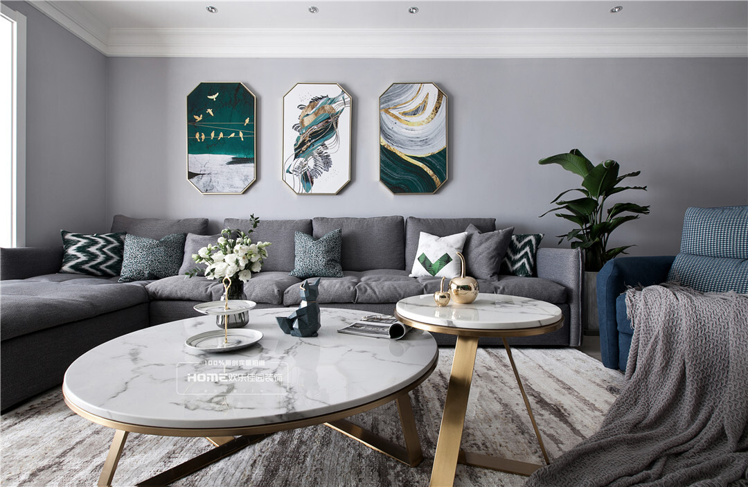 【滇池名门】103平米北欧轻奢风格实景案例